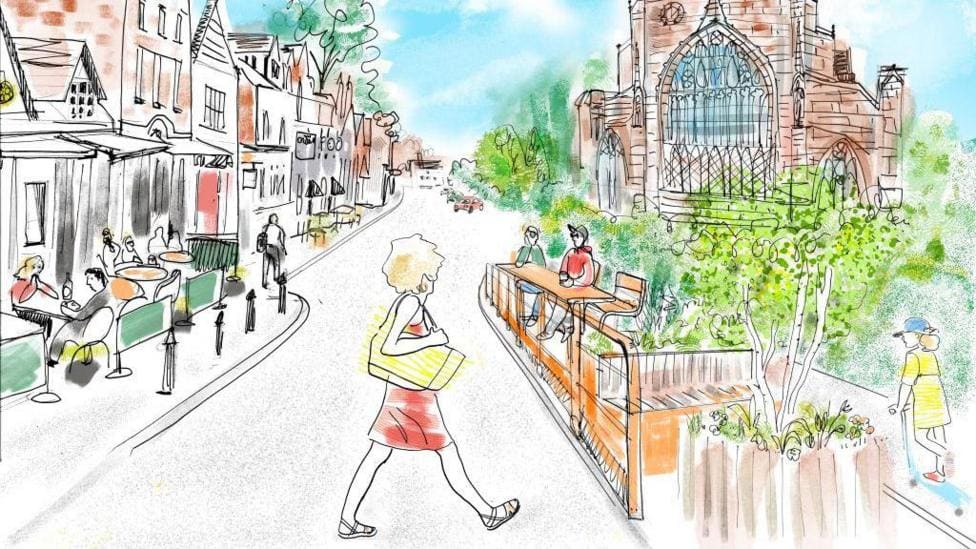 Historic street set for revamp — Shrewsbury news photo (BBC Shropshire)